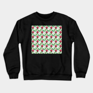 Pink rosebuds pattern Crewneck Sweatshirt